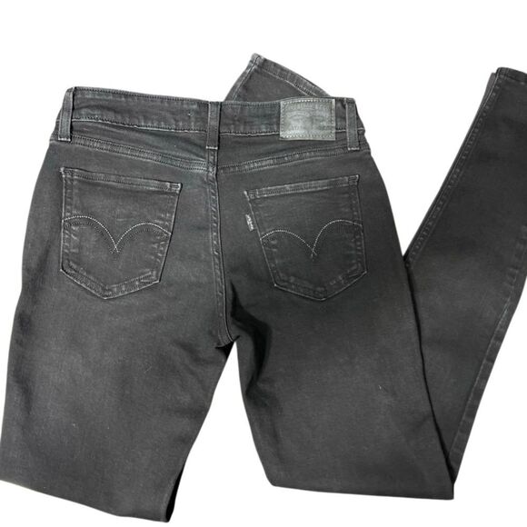 Levi's Denim - LEVI'S 535 SUPER SKINNY JEANS Black Size W28 L30